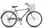 Велосипед 28' дорожный STELS NAVIGATOR-350 Gent черный, 7ск., 20' + корзина